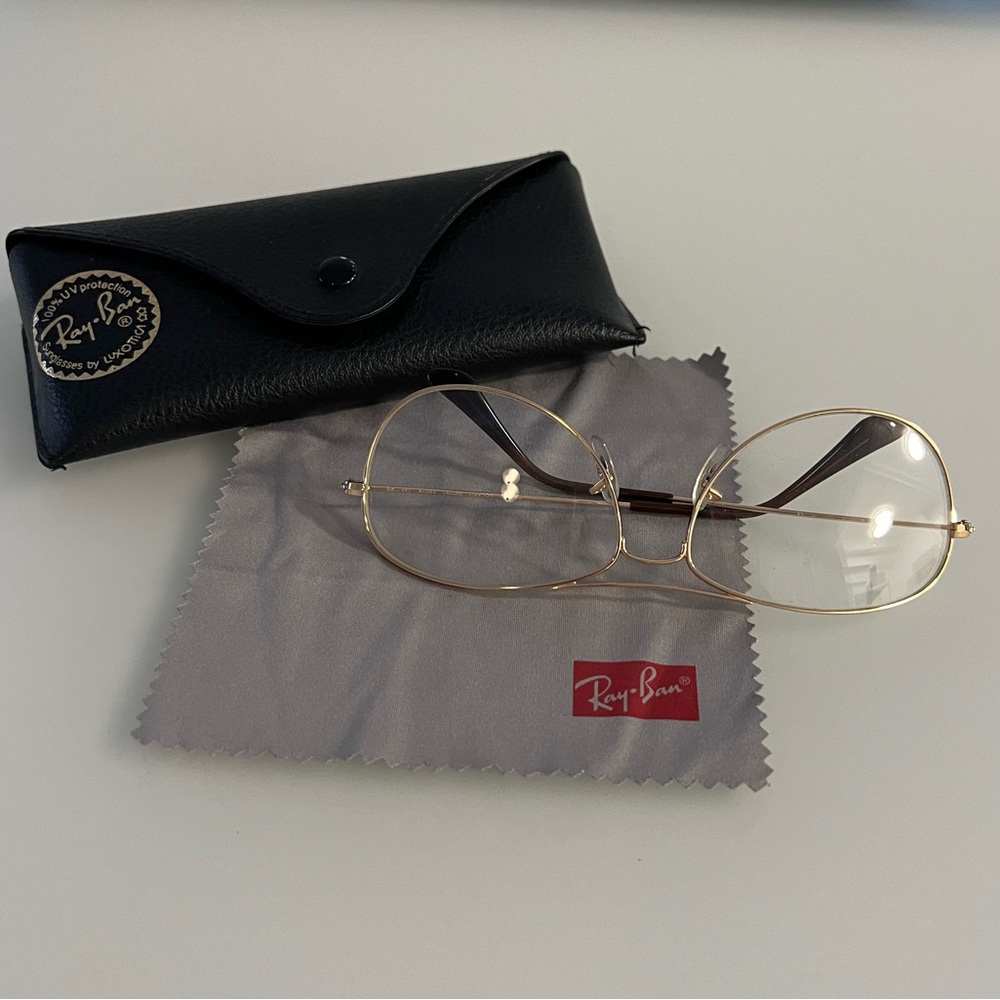Ray-Ban Gold Aviator +1.5 Reading Glasses - Picture 3 of 5